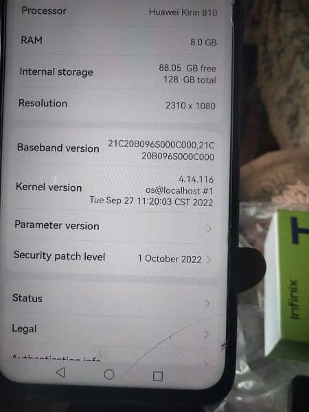 Huawei nanava 7 I 8gb 128 1