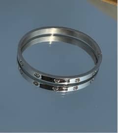 Dubai Imported Steel sliver bangle