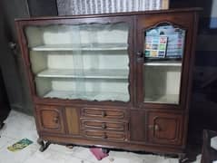 Showcase & Dressing Table in pure Wood