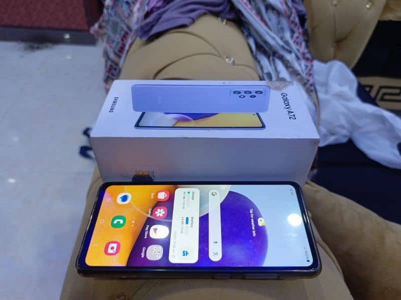 Samsung A72 5G 128/8 with box for sale 5