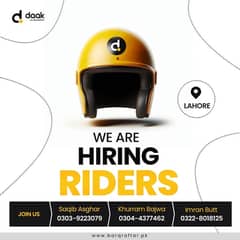 Need Delivery riders