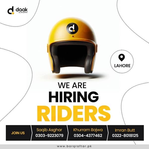 Need Delivery riders 0