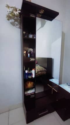 Sliding dresser cabinet