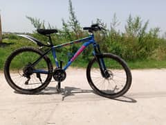 Mountain bicycle with chargeable light  Good Condition, 9/10