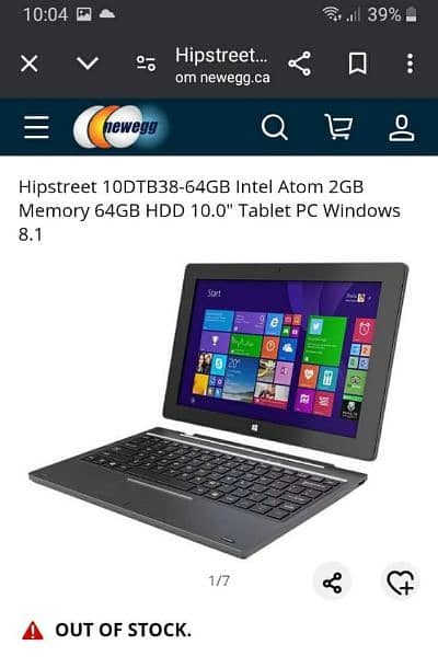 EXCHANGE POSSIBLE ! HIPSTREET W10 TABLET. 12