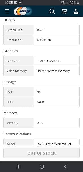 EXCHANGE POSSIBLE ! HIPSTREET W10 TABLET. 13