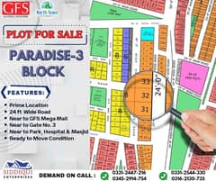 PLOT SALE IN NORTH TOWN RESIDENCY PHASE 1 GOLD BLOCK 0