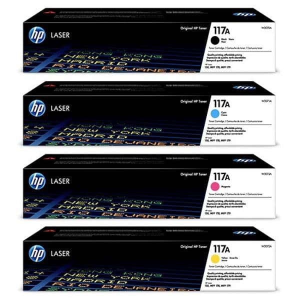 HP 117A & 119A Color LaserJet Compatible Toner Cartridge Set 1