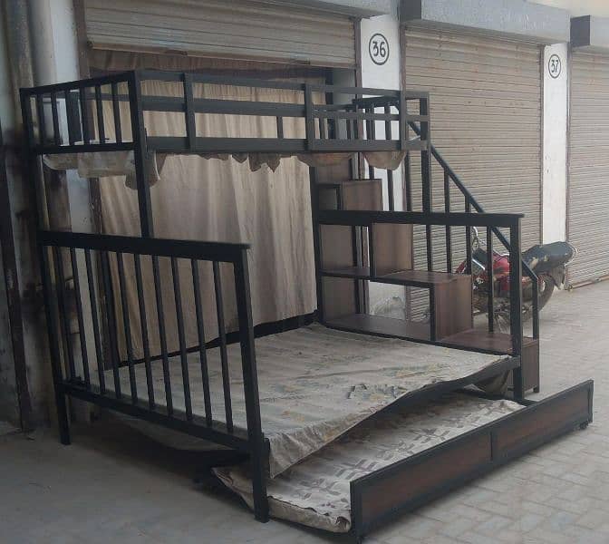 Special Customized Wood + Iron Bed 0