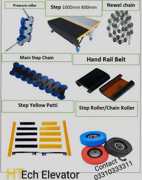 ESCALATOR PARTS STEP ROLLER HAND RAIL BELT 0