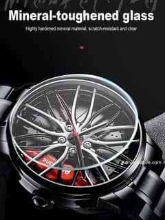 Rim wheel watch for men 0