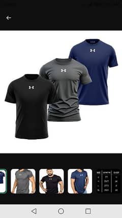 3 Pcs Men's Dri Fit Printed T-Shirts