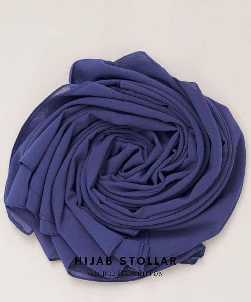 1 Pc Chiffon plain hijab 2