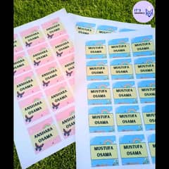 Name stickers for students