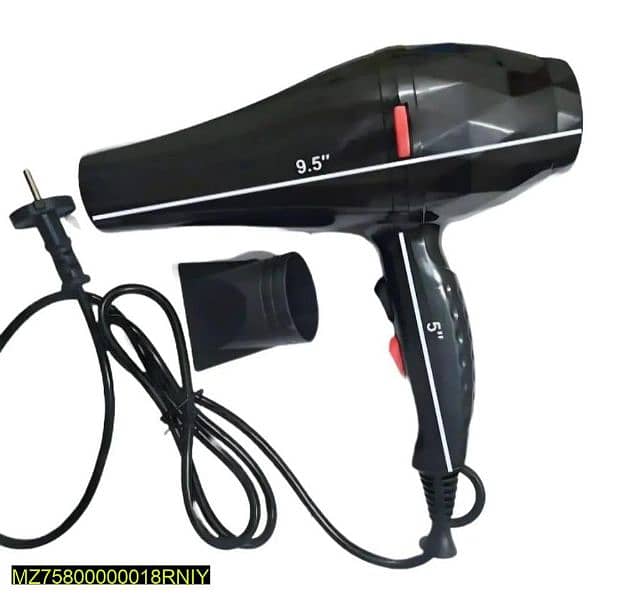 professional Hair Dryer _ Keratin Protect Hair Dryer Unisex -Black 2