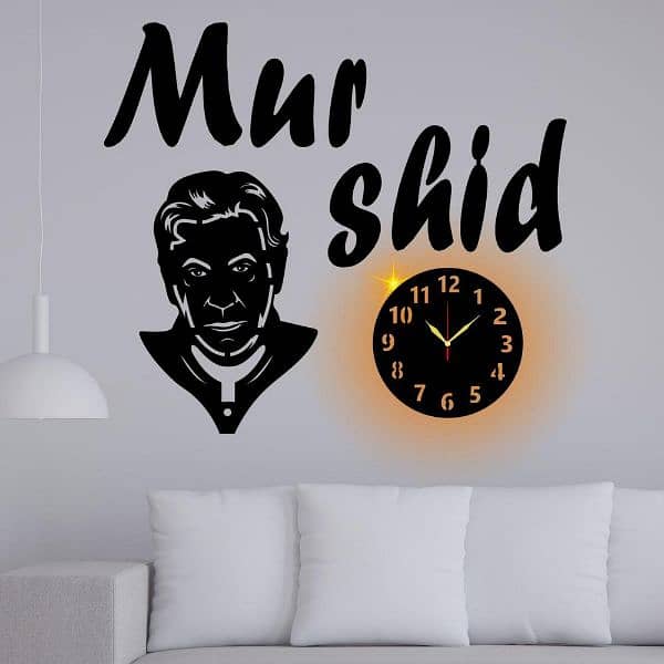 Brand New Clock LaserCut With Back light 0