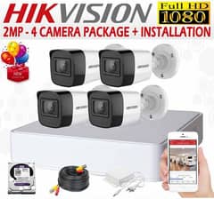 4 Cctv security Camera with free installation