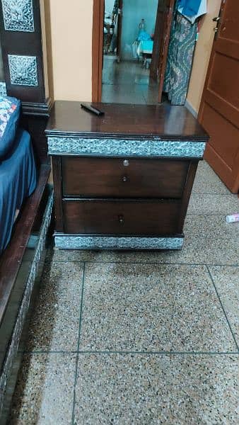 King Size wooden Bed Side Tables and Dressing at a reasonable Price 1