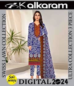 Alkaram 3 piece unstitched lawn 0