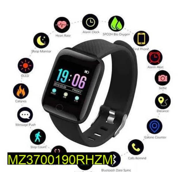 D20 Pro Smart Band Black. 0