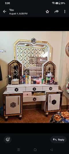 new condition bedroom set selling contact OLX chat