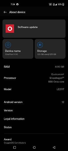 OnePlus 9 8/128 pta approved 1