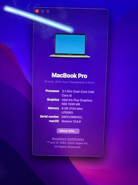 Macbook pro 2017 8Gb 3