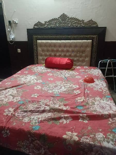 Double Bed With Mattress No Side Table 1