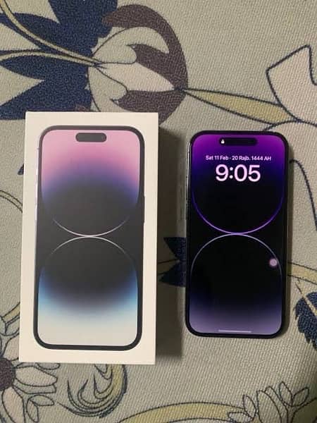 Iphone 14 Pro Max Dual Physical 128gb deep purple Non-PTA 0