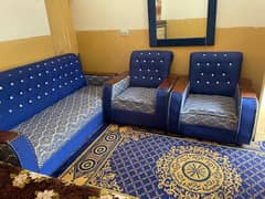 sofa set blue color for sale 0