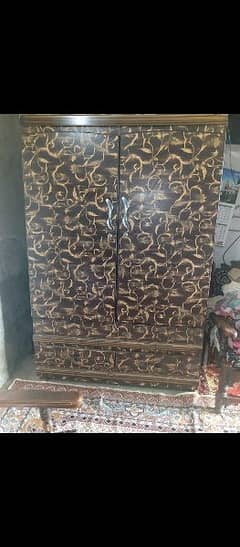 wooden almari for sale condition 10 9 ha full ha Whatsapp 03379396173