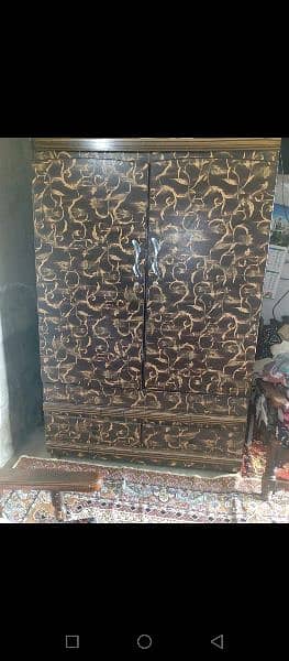 wooden almari for sale condition 10 9 ha full ha Whatsapp 03379396173 1