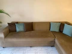 6 seater L shaped sofa set 0