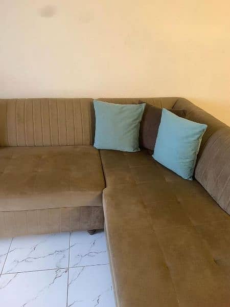 6 seater L shaped sofa set 1