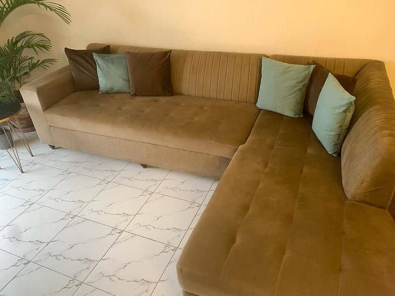 6 seater L shaped sofa set 2