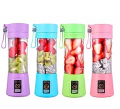 Mini Rechargeable Electric Juicer Blender ,380ml 0