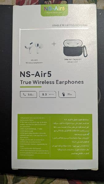 true wireless orignal NS-AIR 5 aurbuds.     wireless charging suported 2