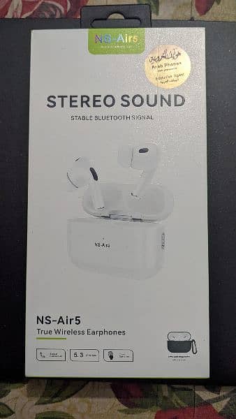 true wireless orignal NS-AIR 5 aurbuds.     wireless charging suported 3