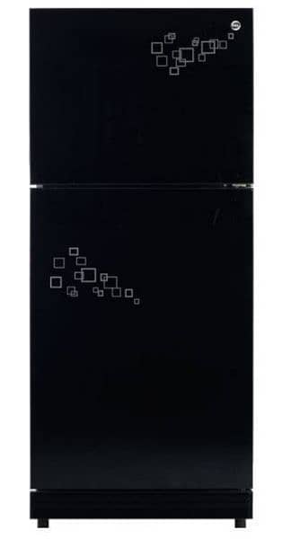 PEL refrigerator black glass door 0