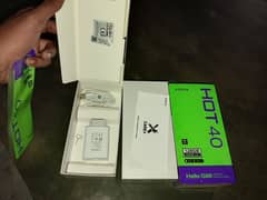 Infinix hote 40 16 128 with complete Saman just 25 day use golden me