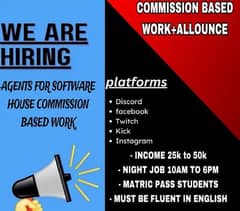 Comission based work with good salary packages