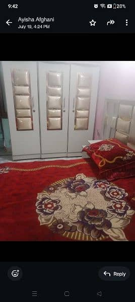 bed set 6 month used urgently selling 1