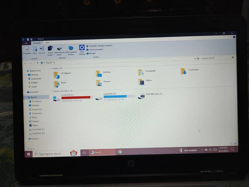 Hp probook i5 6th generation 640 G2, 8/256ssd 13