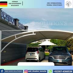 Cafe Roofing | Car Porch | Tensile Structure | Wall Mounted