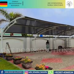 Car Porch Parking | Lawn Shades | Canopy Shed | Cafe Roofing | Tensile