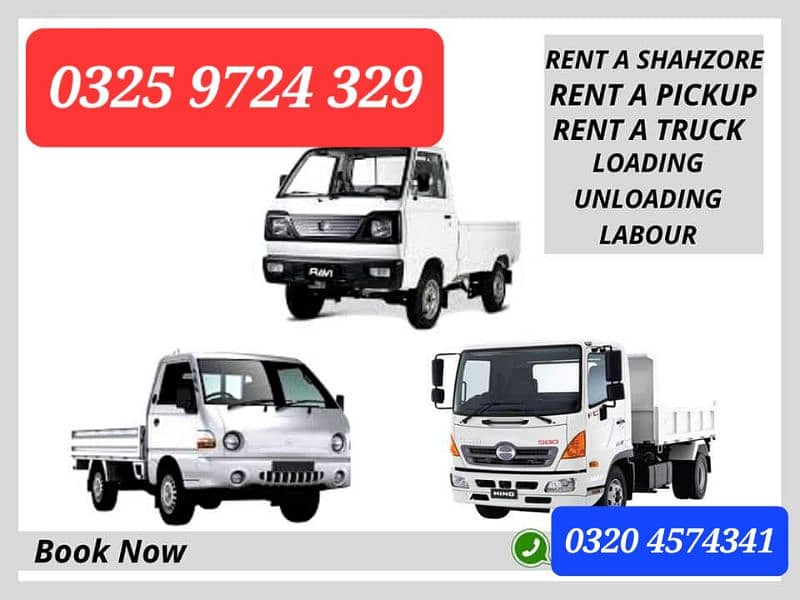 Suzuki Pickup Shehzore Loader Truck Mazda Rent Packing Moving Labour 0