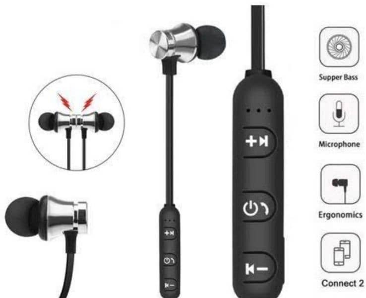 hand free bluetooth magnetic buffer chargeable 2