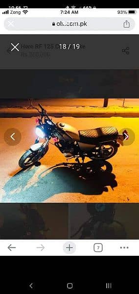 hero rf 125 modified to cruise bike look like new 1