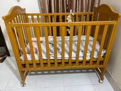 Wooden baby cot