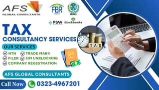 INCOME TAX RETURN FILING,NTN,FILER,GST,COMPANY REGISTRATION,SALE TAX